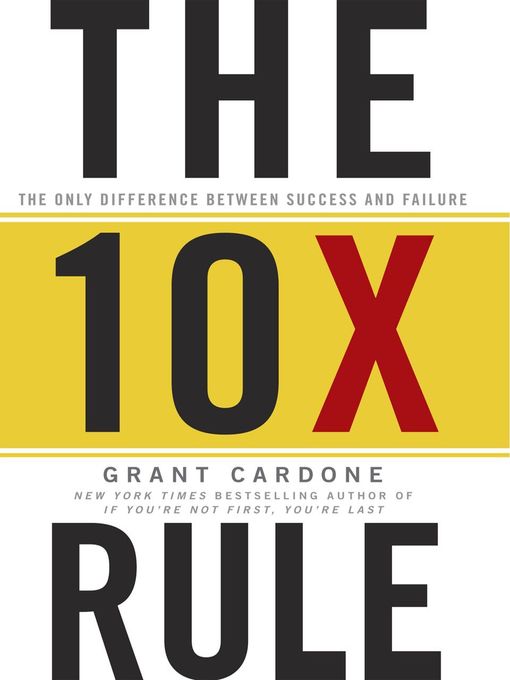 Title details for The TenX Rule by Grant Cardone - Available